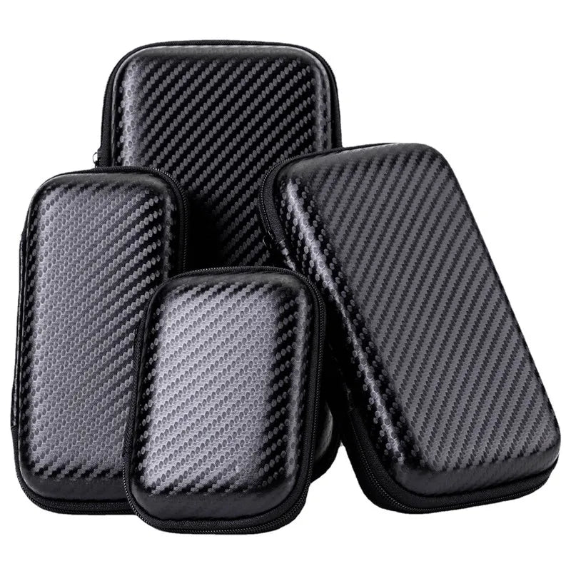 1/2Pcs Portable Eva Storage Bag Zipper Pouch Mobile Phone Charger Protection Bag Mobile Hard Disk Bag U Disk Data Cable Storage