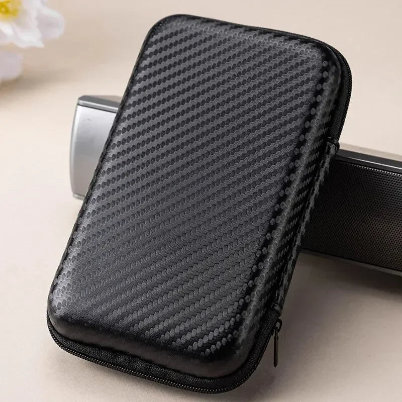 1/2Pcs Portable Eva Storage Bag Zipper Pouch Mobile Phone Charger Protection Bag Mobile Hard Disk Bag U Disk Data Cable Storage