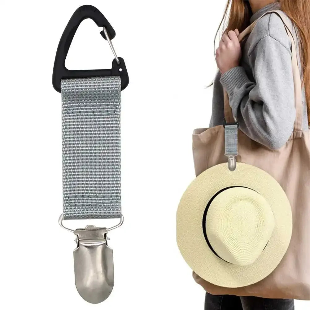 1/2Pcs Hat Clips for Traveling Hanging on Bag Handbag Backpack Luggage for Kids Adults Outdoor Camping Travel Beach Accessories