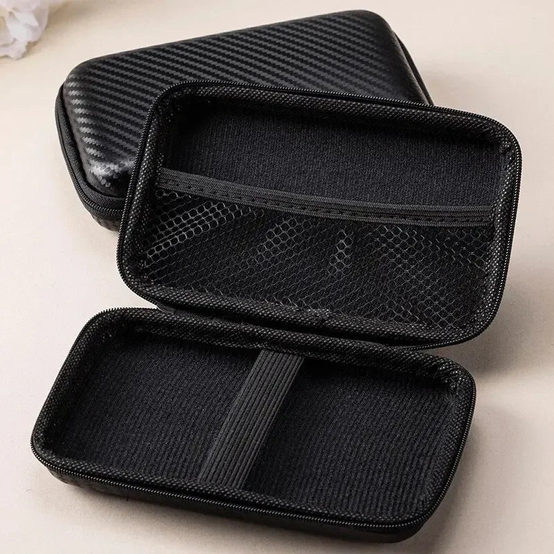 1/2Pcs Portable Eva Storage Bag Zipper Pouch Mobile Phone Charger Protection Bag Mobile Hard Disk Bag U Disk Data Cable Storage