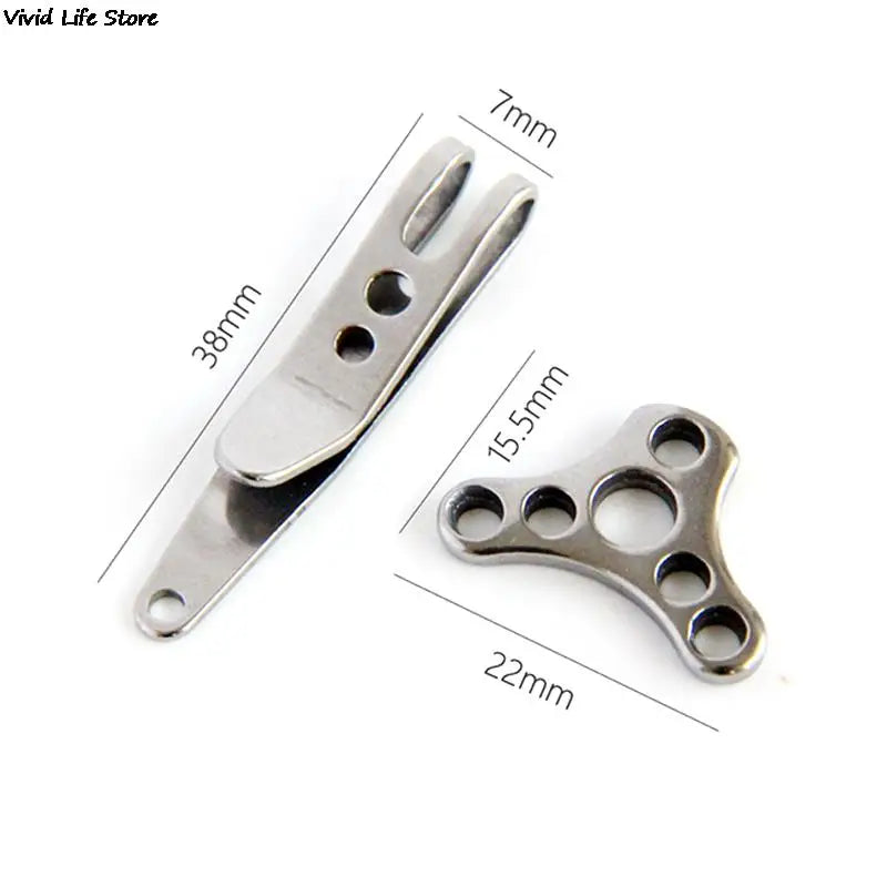 1/5Pcs EDC Bag Clip with Key Ring Carabiner Stainless Steel Outdoor Quicklink Tool